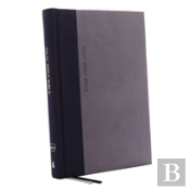 Nkjv, Thinline Bible, Large Print, Cloth Over Board, Gray/Blue, Red Letter Edition