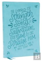 Nkjv, Thinline Bible, Verse Art Cover Collection, Leathersoft, Teal, Red Letter, Thumb Indexed, Comfort Print