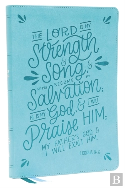 Bertrand.pt - Nkjv, Thinline Bible, Verse Art Cover Collection, Leathersoft, Teal, Red Letter, Thumb Indexed, Comfort Print