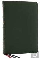 Nkjv, Thinline Reference Bible, Large Print, Premium Goatskin Leather, Green, Premier Collection, Red Letter, Comfort Print
