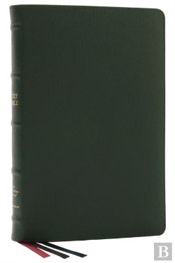 Bertrand.pt - Nkjv, Thinline Reference Bible, Large Print, Premium Goatskin Leather, Green, Premier Collection, Red Letter, Comfort Print