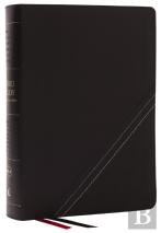Nkjv, Word Study Reference Bible, Bonded Leather, Black, Red Letter, Thumb Indexed, Comfort Print