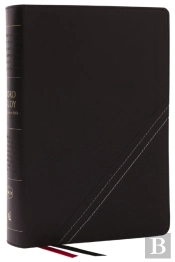 Nkjv, Word Study Reference Bible, Bonded Leather, Black, Red Letter, Thumb Indexed, Comfort Print