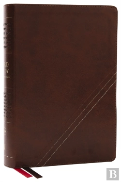 Bertrand.pt - Nkjv, Word Study Reference Bible, Leathersoft, Brown, Red Letter, Thumb Indexed, Comfort Print