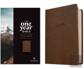 Nlt The One Year Bible For Men, Rustic Brown