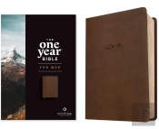 Nlt The One Year Bible For Men, Rustic Brown