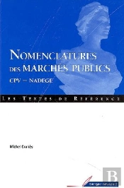 Nomenclature Des Marchés Publics ; Cpv-Nadege