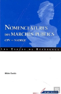 Bertrand.pt - Nomenclature Des Marchés Publics ; Cpv-Nadege