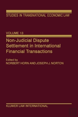 Bertrand.pt - Non-Judicial Dispute Settlement In International Financial Transactions