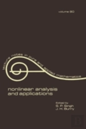 Nonlinear Analysis And Applications