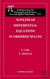 Nonlinear Differential Equations In Ordered Spaces