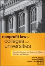 Nonprofit Law For Colleges And Universities