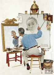 Norman Rockwell'S Triple Self-Portrait Notebook