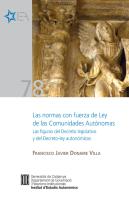 Normas Con Fuerza De Ley De Las Comunidades Autónomas [Pdf]/Las