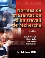 Normes De Presentation D'Un Travail De Recherche 4 Edition