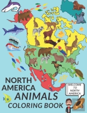North America Animals Coloring Book