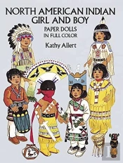 North American Indian Girl And Boy Paper Dolls In Full Colour