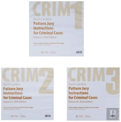 Bertrand.pt - North Carolina Pattern Jury Instructions For Criminal Cases, 2020 Edition
