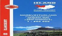North West Iceland Map 1:300 000