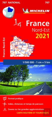 Northeastern France 2021 - Michelin National Map 707