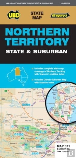 Bertrand.pt - Northern Territory State & Suburban Map 571 15th Ed
