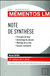 Note De Synthèse (Édition 2017/2018)