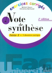 Note De Synthese T.1