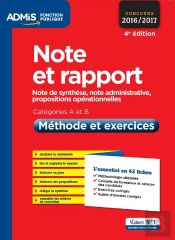 Note Et Rapport Methode Et Exercices Cat A Et B 4e Edt 2016 2017