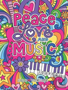 Notebook Doodles Peace Love And Music Guided Journal