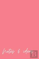 Notes And Ideas Pink Notebook Journal