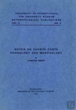 Bertrand.pt - Notes On Chasta Costa Phonology And Morphology