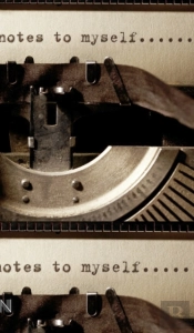Notes To My Self   Typewriter   Style Cr