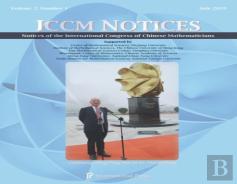 Notices Of The International Congress Of Chinese Mathematicians, Volume 7, Number 1 (July 2019)
