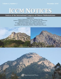 Bertrand.pt - Notices Of The International Congress Of Chinese Mathematicians
