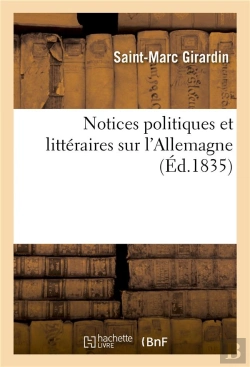 Bertrand.pt - Notices Politiques Et Litteraires Sur L'Allemagne