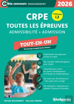Bertrand.pt - Nouveau Crpe - Toutes Les Épreuves (Admission & Admissibilité) : Concours 2026 - Accessible Dès La L3