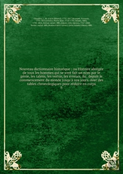 Bertrand.pt - Nouveau Dictionnaire Historique Tome 6