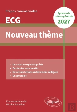 Bertrand.pt - Nouveau Thème, Epreuve De Culture Générale : Prépas Commerciales Ecg 2027
