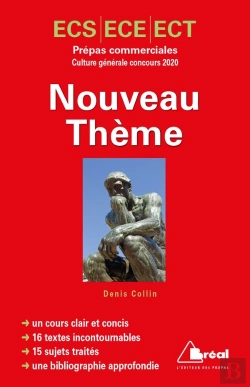 Bertrand.pt - Nouveau Thème ; Prépas Commerciales Ecs, Ece, Ect ; Concours De Culture Générale (Édition 2020)