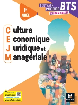 Bertrand.pt - Nouveaux Parcours Bts : Culture Économique, Juridique Et Managériale ; Bts 1e Année ; Manuel