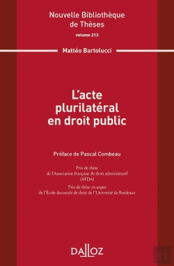 Bertrand.pt - Nouvelle Bibliothèque De Théses : L'Acte Plurilateral En Droit Public