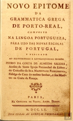 Bertrand.pt - Novo Epítome da Gramática Grega de Porto - Real Edição Facsimilada