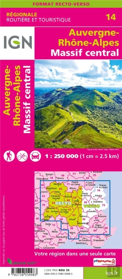 Bertrand.pt - Nr14 ; Auvergne-Rhône-Alpes, Massif Central (2e Édition)