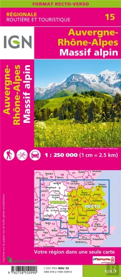 Bertrand.pt - Nr15 ; Auvergne-Rhône-Alpes, Massif Alpin (2e Édition)