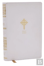 Nrsvce Sacraments Of Initiation Catholic Bible, White Leathersoft, Comfort Print