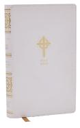 Nrsvce Sacraments Of Initiation Catholic Bible, White Leathersoft, Comfort Print