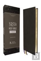 Nrsvue, Holy Bible With Apocrypha, Premium Goatskin Leather, Black, Premier Collection, Art Gilded Edges, Comfort Print