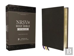 Bertrand.pt - Nrsvue, Holy Bible With Apocrypha, Premium Goatskin Leather, Black, Premier Collection, Art Gilded Edges, Comfort Print