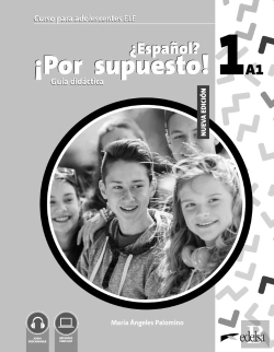 Bertrand.pt - Nuevo ¿Español? ¡Por Supuesto! 1 (A1). Guia Didactica