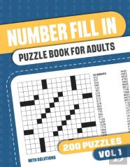 Number Fill In Puzzle Book For Adults